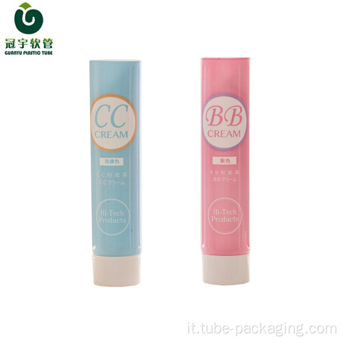 Tubo di plastica cosmetica da 15 ml per confezioni di crema per le mani